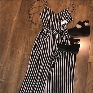 Brand new pinstripe jumpsuit